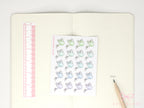 Watering Can Planner and Journal Stickers: Gardening, Pot Plant, Chore Icons