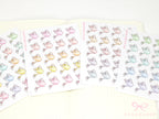 Watering Can Planner and Journal Stickers: Gardening, Pot Plant, Chore Icons