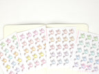 Watering Can Planner and Journal Stickers: Gardening, Pot Plant, Chore Icons