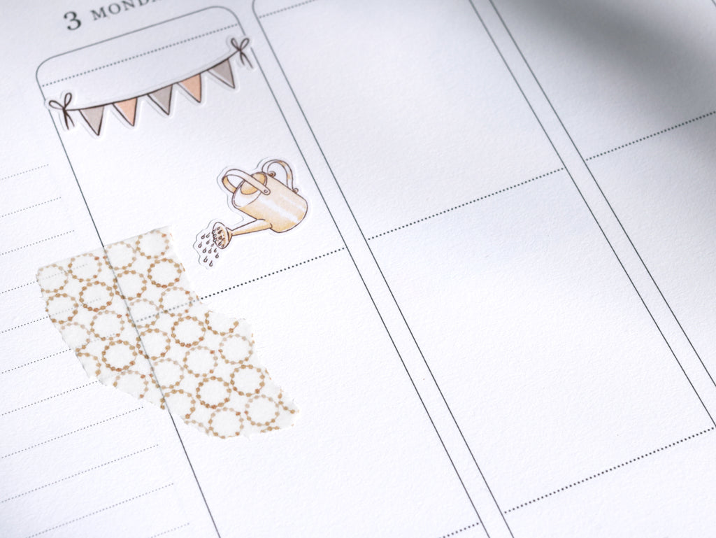 Washi Paper Deco Pattern Sheet for Planners and Journals: Pattern Collage Papers
