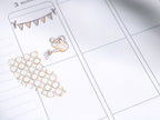 Washi Paper Deco Pattern Sheet for Planners and Journals: Japandi Circles