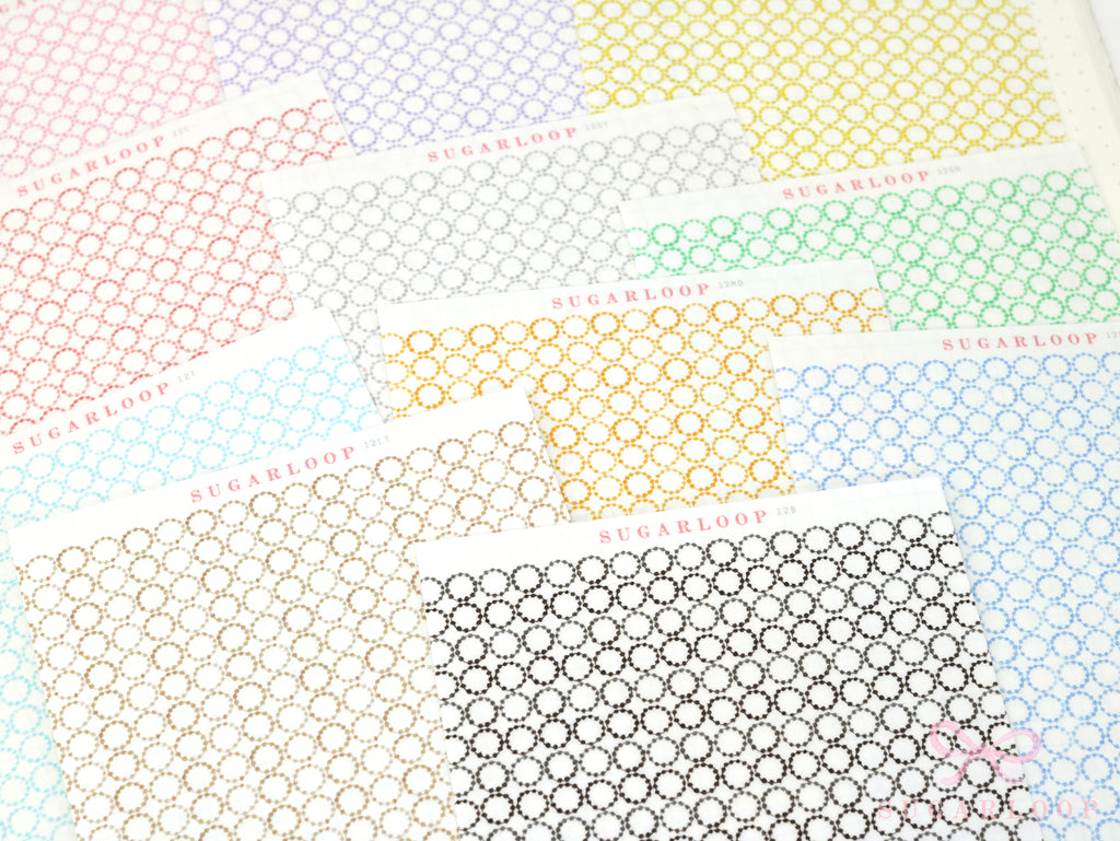Washi Paper Deco Pattern Sheet for Planners and Journals: Pattern Collage Papers