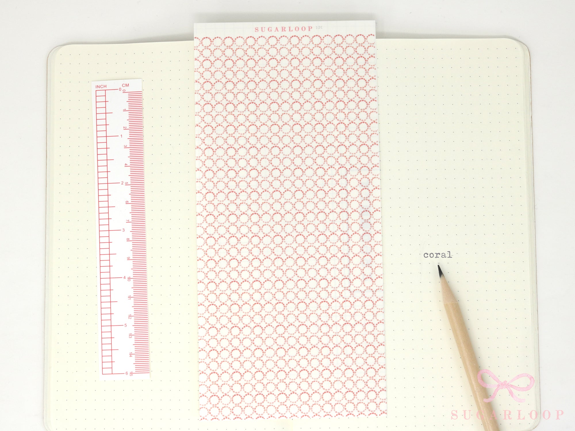 Washi Paper Deco Pattern Sheet for Planners and Journals: Japandi Circles