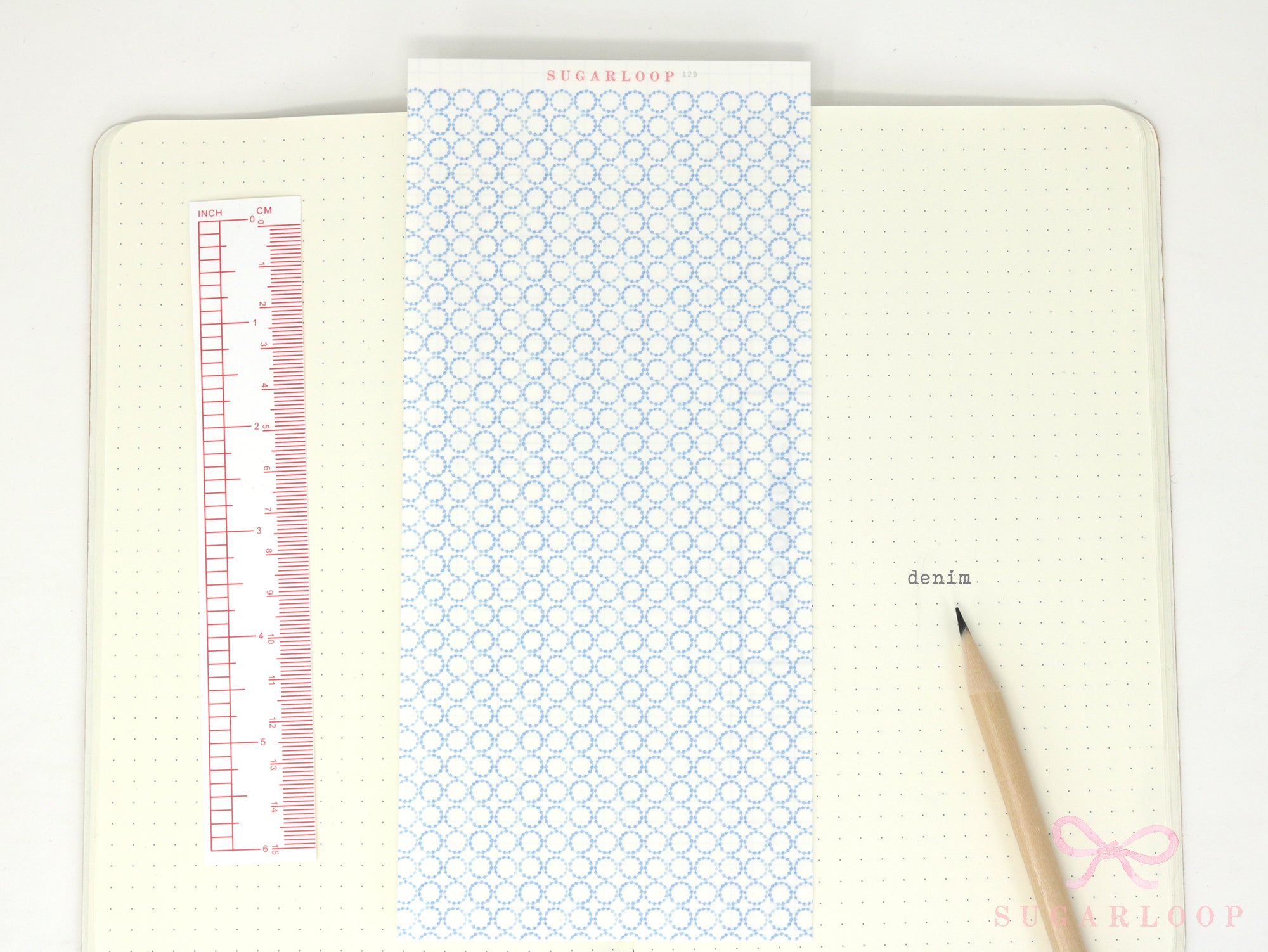 Washi Paper Deco Pattern Sheet for Planners and Journals: Japandi Circles