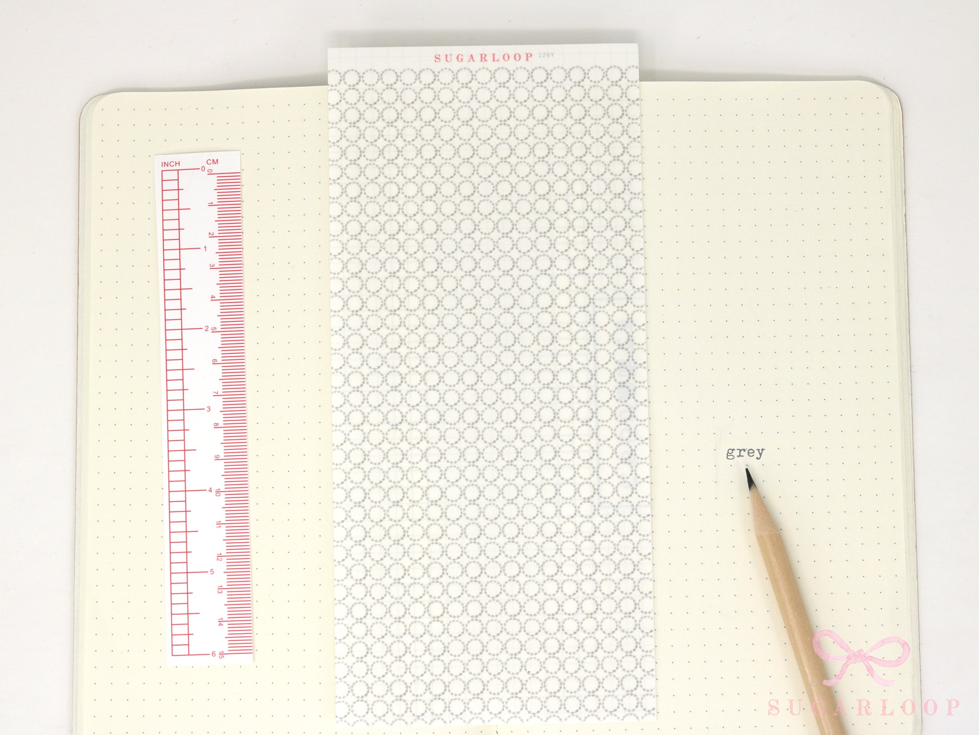 Washi Paper Deco Pattern Sheet for Planners and Journals: Japandi Circles