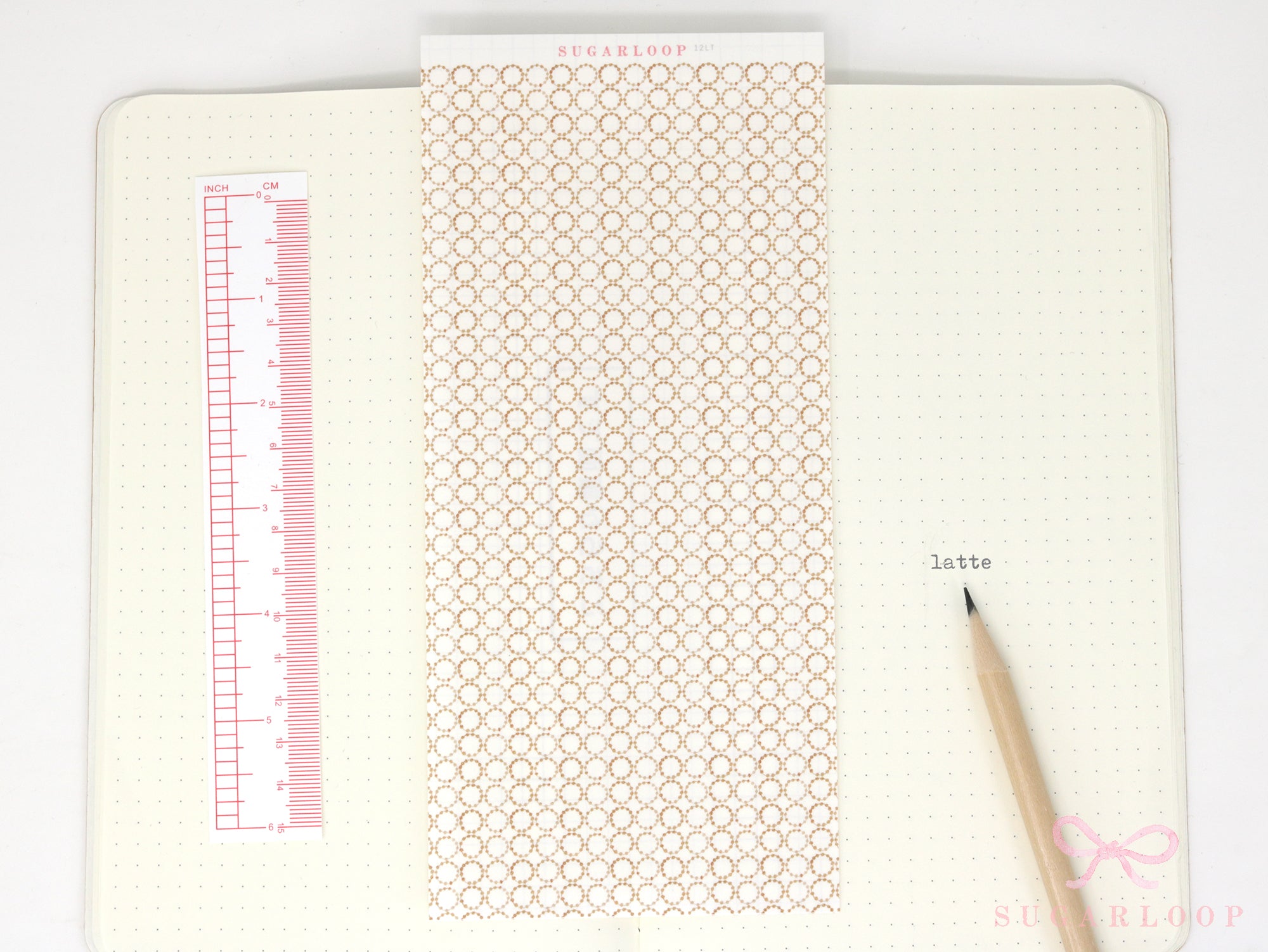 Washi Paper Deco Pattern Sheet for Planners and Journals: Japandi Circles