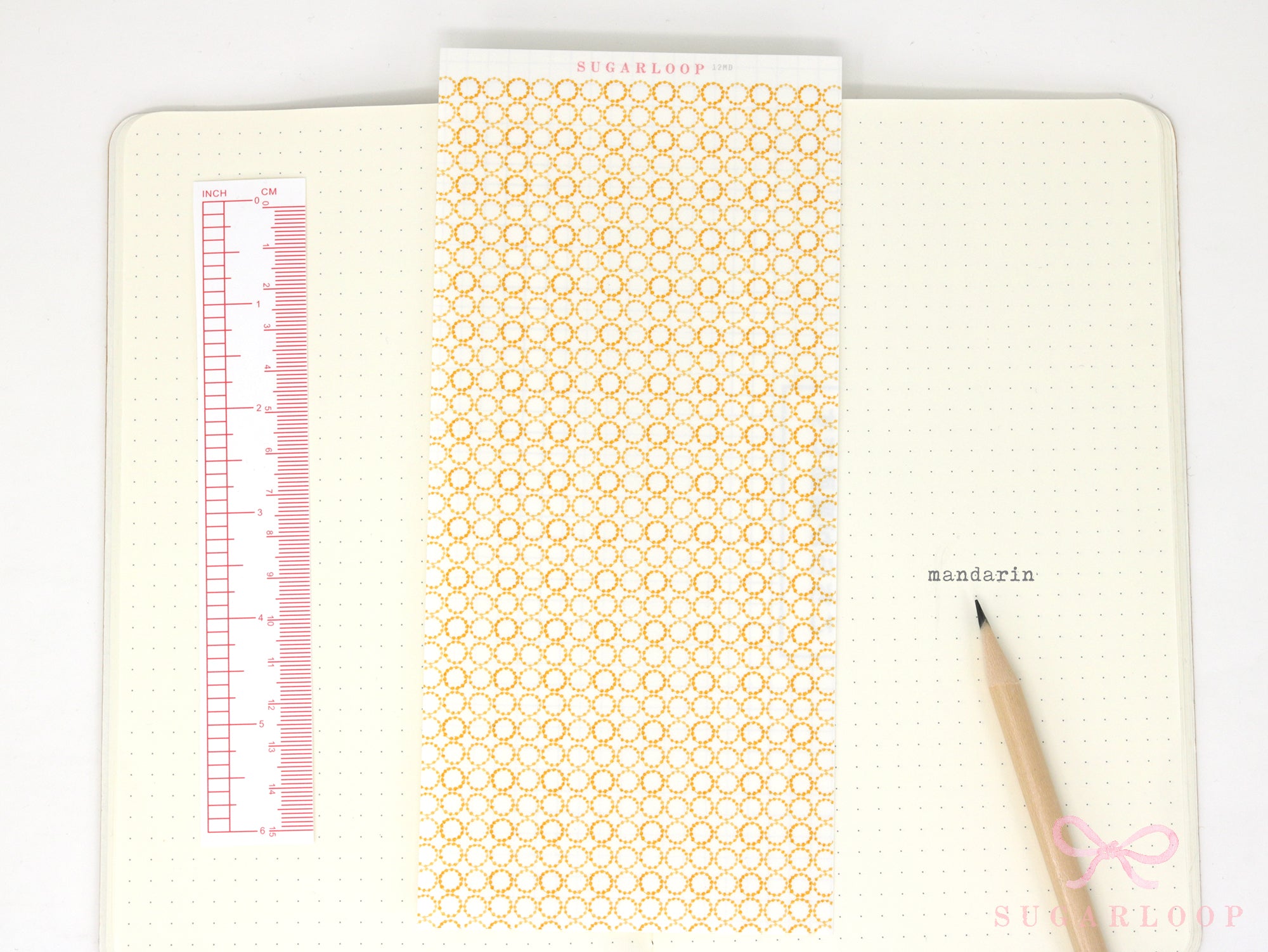 Washi Paper Deco Pattern Sheet for Planners and Journals: Japandi Circles