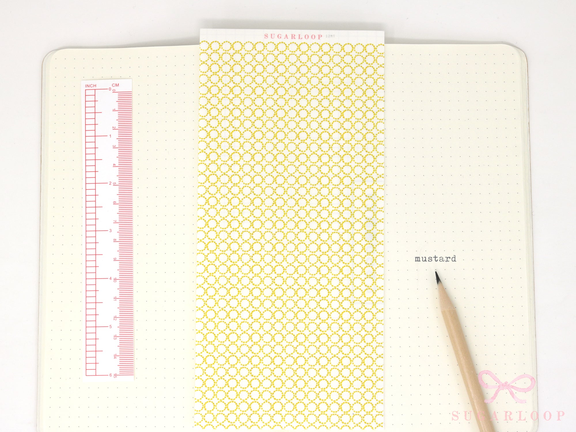 Washi Paper Deco Pattern Sheet for Planners and Journals: Japandi Circles