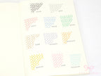 Washi Paper Deco Pattern Sheet for Planners and Journals: Japandi Circles