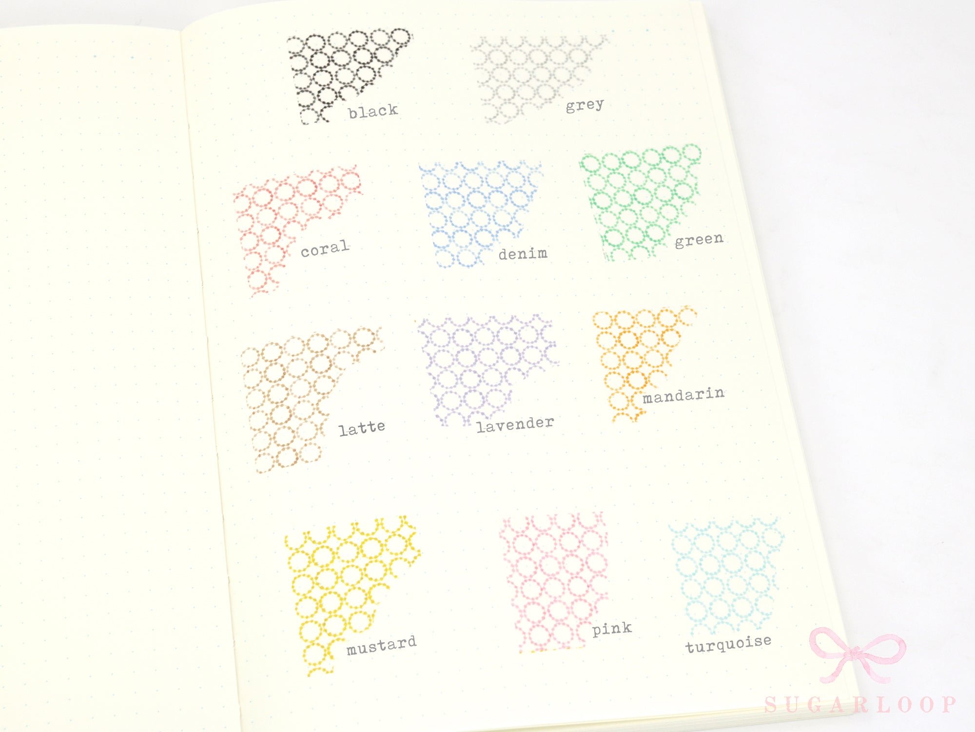 Washi Paper Deco Pattern Sheet for Planners and Journals: Japandi Circles