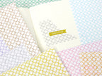 Washi Paper Deco Pattern Sheet for Planners and Journals: Japandi Circles