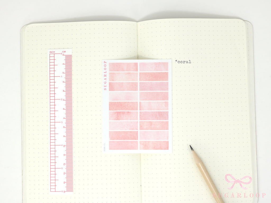 Hobonichi Cousin One Hour Hourly Time Block Stickers: Weekly  Writable  Watercolor