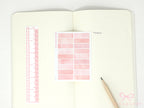 Hobonichi Cousin One Hour Hourly Time Block Stickers: Weekly  Writable  Watercolor