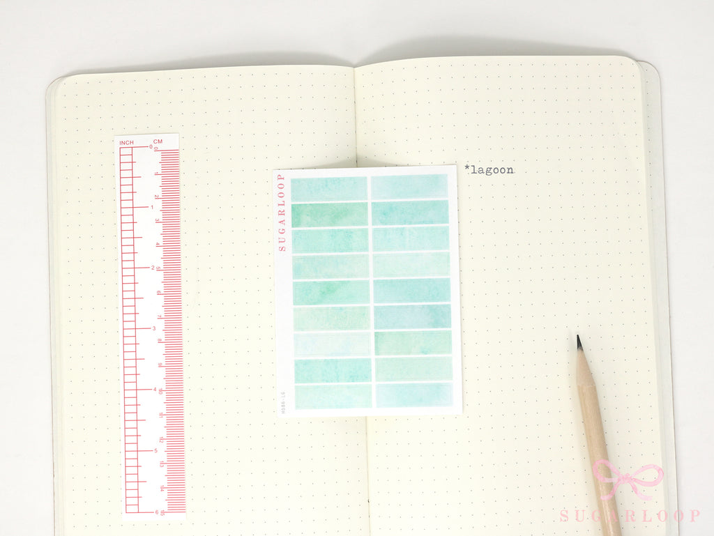 Hobonichi Cousin One Hour Hourly Time Block Stickers: Weekly  Writable  Watercolor