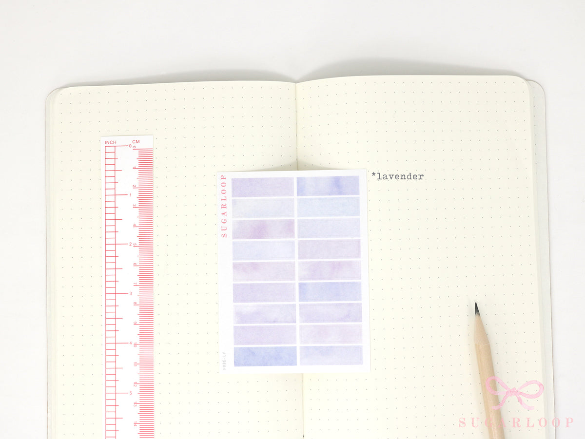 Hobonichi Cousin One Hour Hourly Time Block Stickers: Weekly  Writable  Watercolor