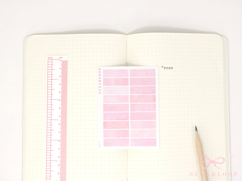 Hobonichi Cousin One Hour Hourly Time Block Stickers: Weekly  Writable  Watercolor