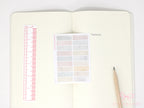 Hobonichi Cousin One Hour Hourly Time Block Stickers: Weekly  Writable  Watercolor