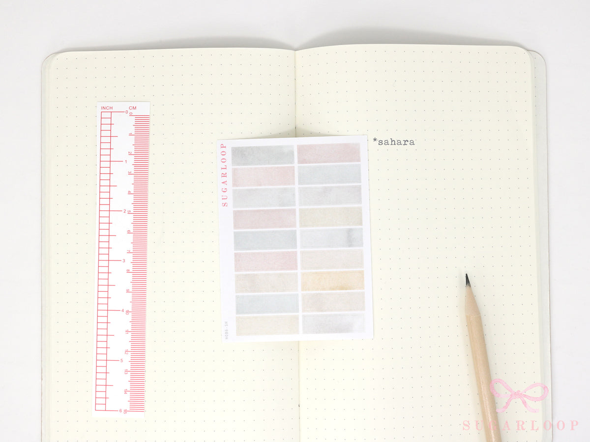 Hobonichi Cousin One Hour Hourly Time Block Stickers: Weekly  Writable  Watercolor