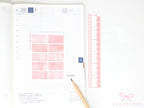 Hobonichi Cousin Two Hour Hourly Time Block Stickers: Weekly  Writable  Watercolor