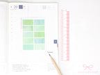Hobonichi Cousin Two Hour Hourly Time Block Stickers: Weekly  Writable  Watercolor