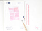 Hobonichi Cousin Two Hour Hourly Time Block Stickers: Weekly  Writable  Watercolor