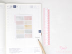 Hobonichi Cousin Two Hour Hourly Time Block Stickers: Weekly  Writable  Watercolor