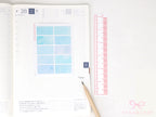 Hobonichi Cousin Two Hour Hourly Time Block Stickers: Weekly  Writable  Watercolor