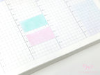 Hobonichi Cousin Two Hour Hourly Time Block Stickers: Weekly  Writable  Watercolor