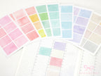 Hobonichi Cousin Three Hour Hourly Time Block Stickers: Weekly  Writable  Watercolor