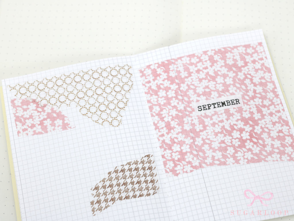 Washi Paper Deco Pattern Sheet for Planners and Journals: Sakura  Cherry Blossom  Watercolor