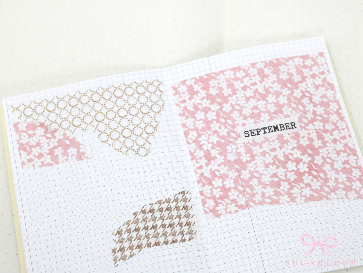 Washi Paper Deco Pattern Sheet for Planners and Journals: Sakura  Cherry Blossom  Watercolor