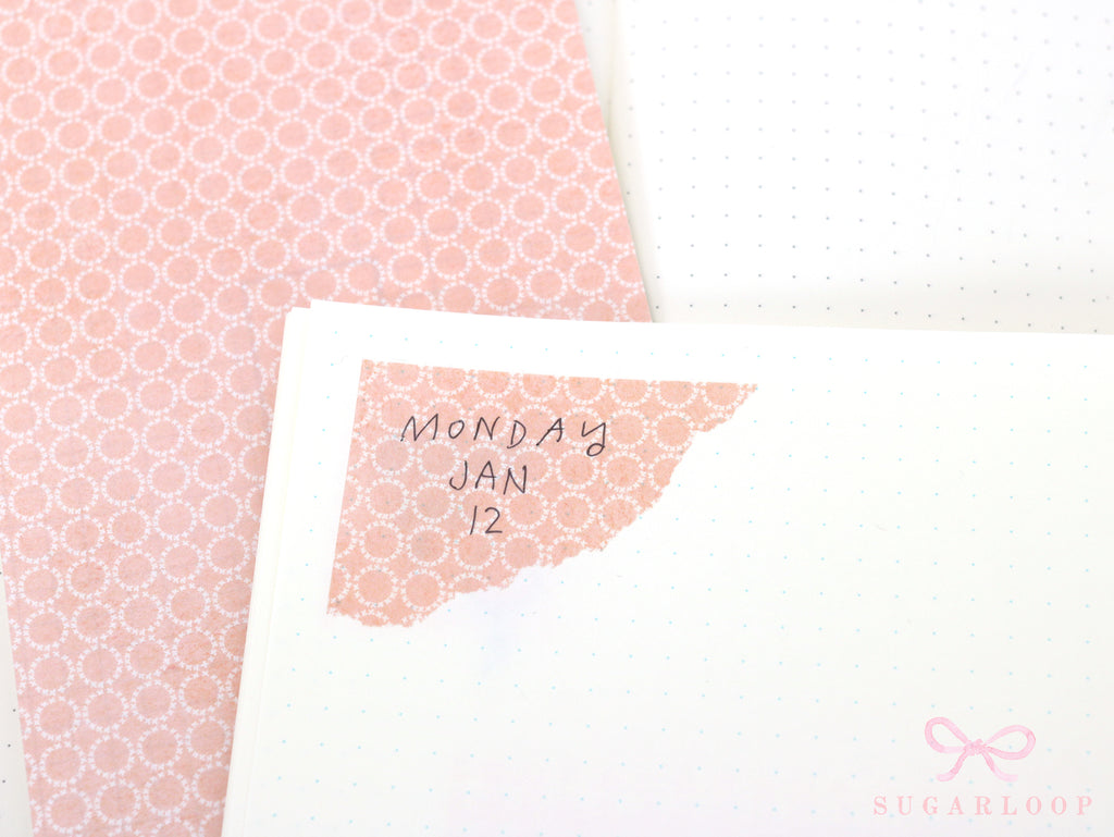 Washi Paper Deco Pattern Sheet for Planners and Journals: Watercolor  Geometric