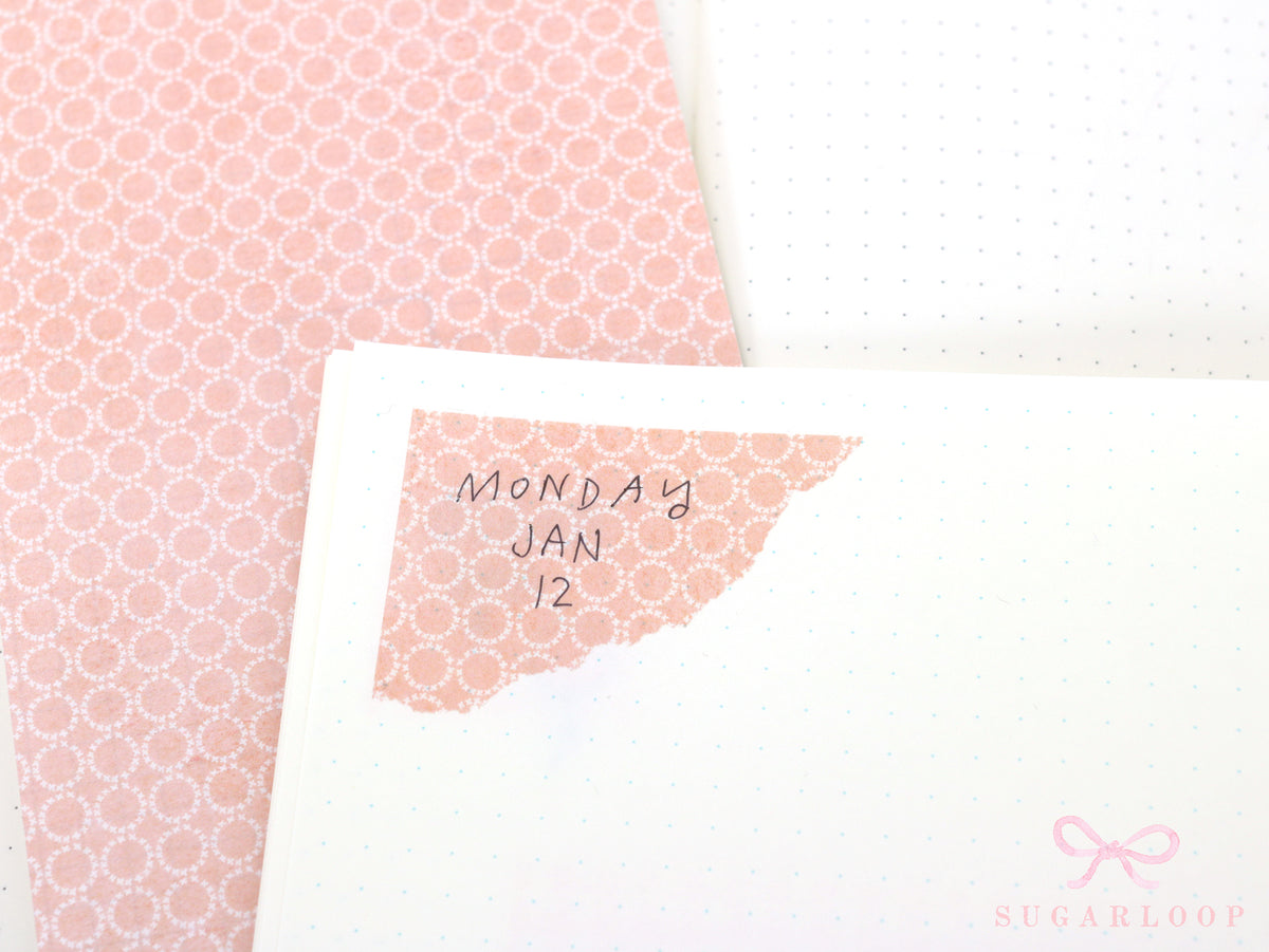 Washi Paper Deco Pattern Sheet for Planners and Journals: Watercolor  Geometric