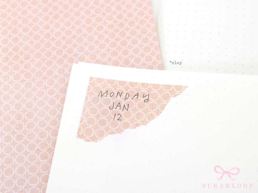 Washi Paper Deco Pattern Sheet for Planners and Journals: Watercolor  Geometric