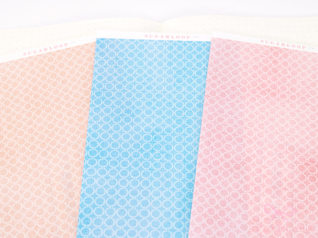 Washi Paper Deco Pattern Sheet for Planners and Journals: Watercolor  Geometric