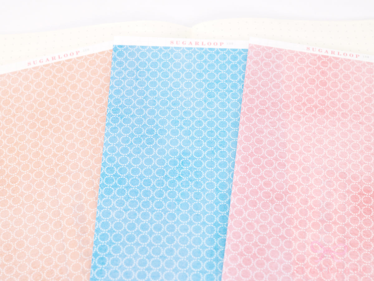 Washi Paper Deco Pattern Sheet for Planners and Journals: Watercolor  Geometric