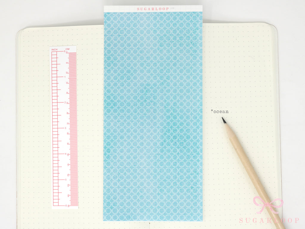 Washi Paper Deco Pattern Sheet for Planners and Journals: Watercolor  Geometric