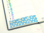 Washi Paper Deco Pattern Sheet for Planners and Journals: Daisy Watercolor  Collage