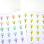Light Bulb Idea Electricity Bill Bujo Planner Stickers