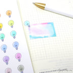 Light Bulb Idea Electricity Bill Bujo Planner Stickers