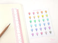 Light Bulb Idea Electricity Bill Bujo Planner Stickers