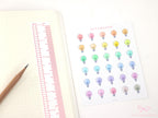Light Bulb Idea Electricity Bill Bujo Planner Stickers