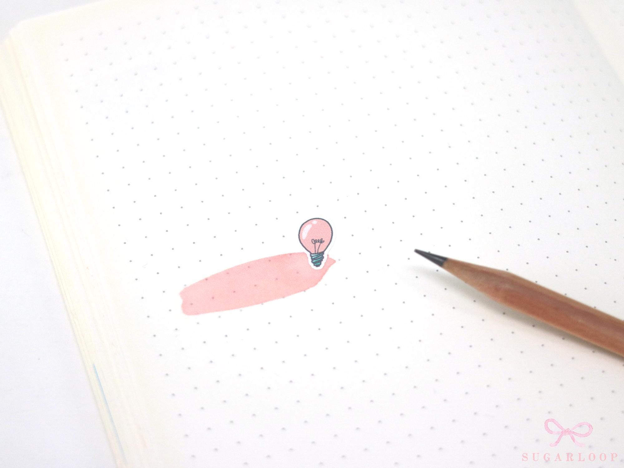 Kawaii Light Bulb Idea Electricity Bill Planner & Journal Stickers