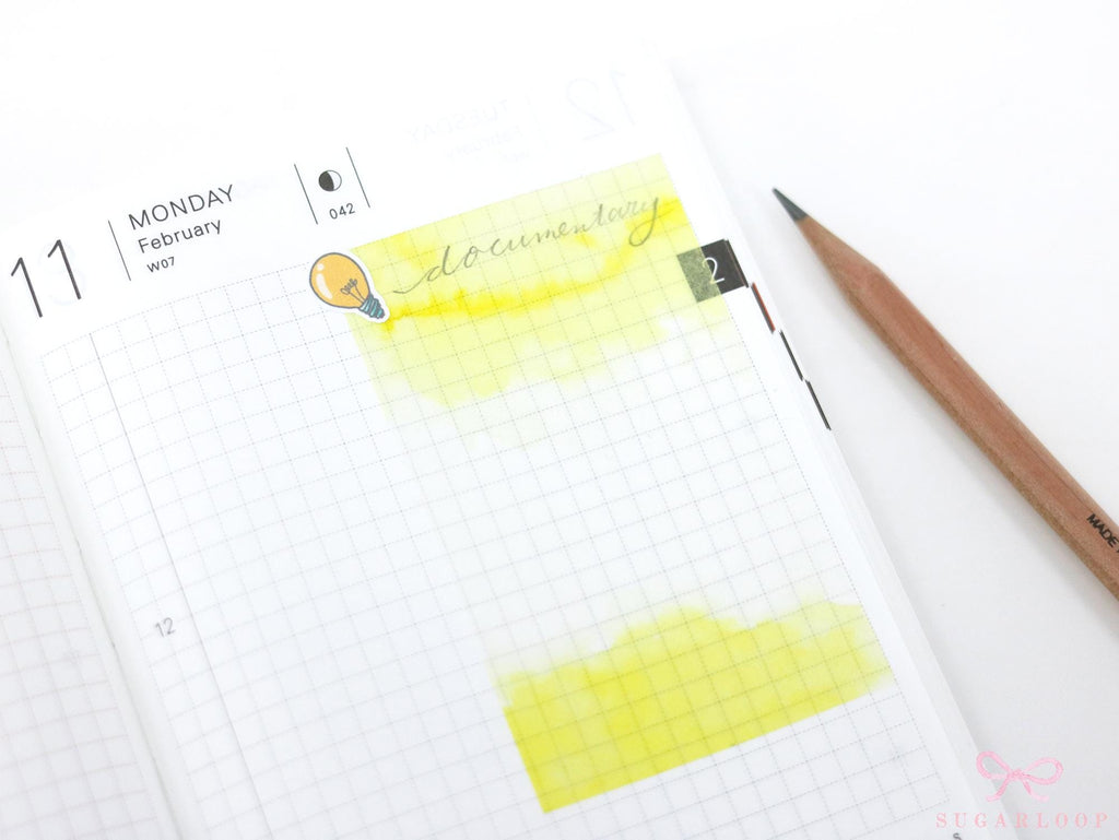 Kawaii Light Bulb Idea Electricity Bill Planner & Journal Stickers