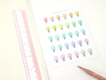 Kawaii Light Bulb Idea Electricity Bill Planner & Journal Stickers