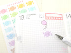 Pastel Meal Plan Planner and Journal Stickers: Dine Out