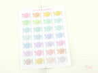 Pastel Meal Plan Planner and Journal Stickers: Dine Out