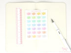 Pastel Meal Plan Planner and Journal Stickers: Dine Out