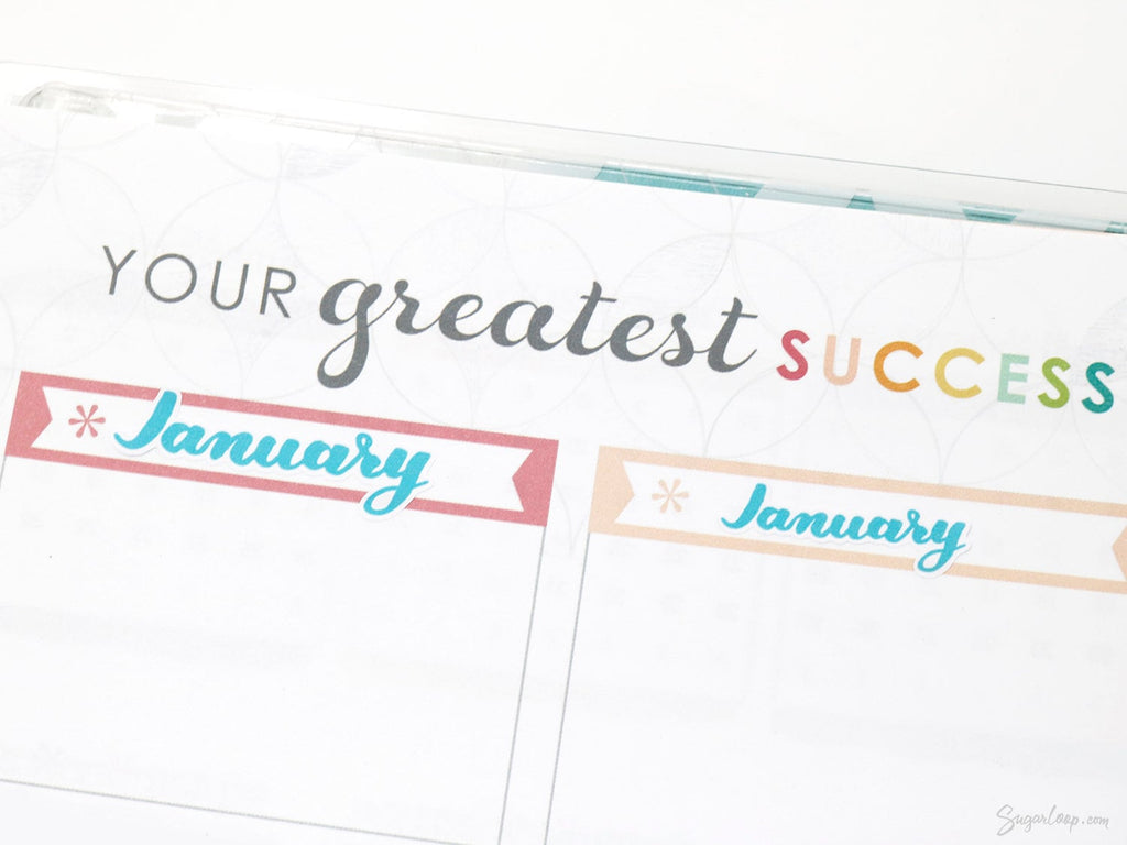 Months of The Year Planner Bujo Planner Stickers: 1.5in (38mm) 2in (50 mm)