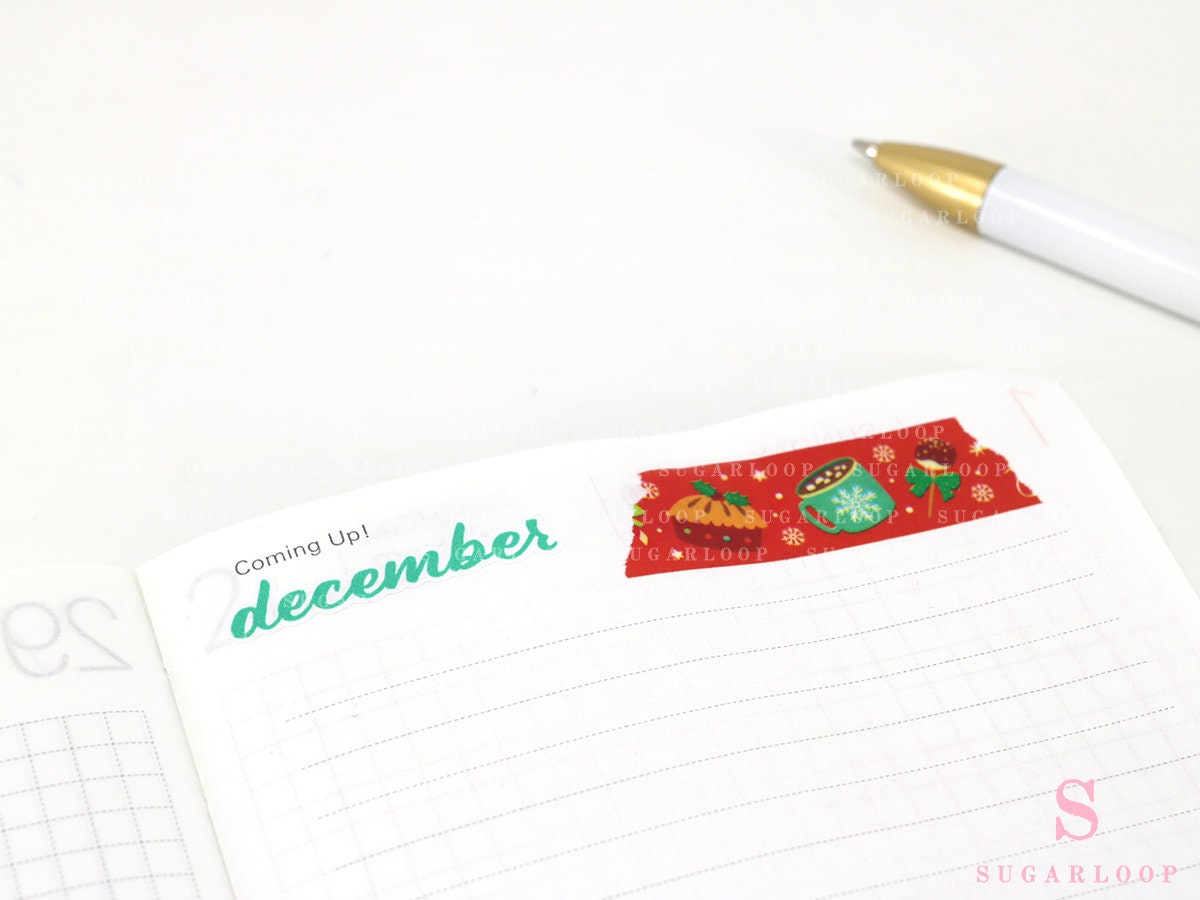 Months of The Year Planners & Bullet Journals: 1.5in (38mm) 2.5in (65 mm) 3.5in (90 mm)